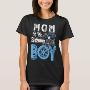 T-shirt Maman De L'Anniversaire Boy Dirt Vélo B Jour Motoc