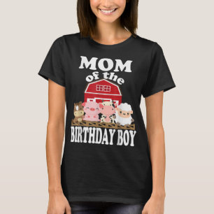 T-shirt Maman De L'Anniversaire Boy Farming Animals B day 