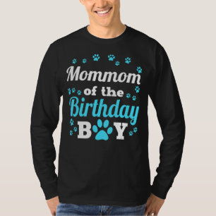 T-shirt Maman De L'Anniversaire Chien Chien Paw Anniversai