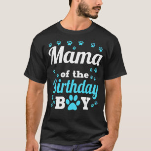 T-shirt Maman De L'Anniversaire Chien Chien Paw Anniversai