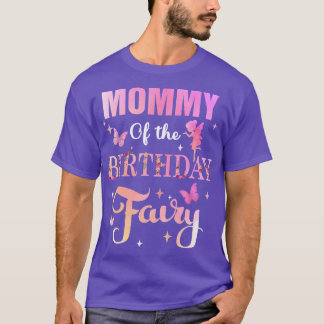 T-shirt Maman De L'Anniversaire Fairy Princess Girl Party 