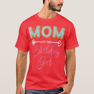T-shirt Maman de l'anniversaire Fille Famille Fête de beig