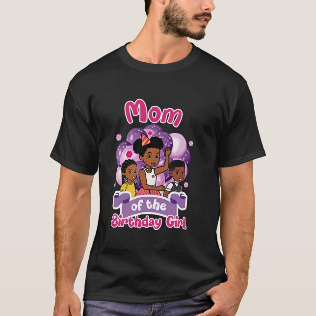 T-shirt Maman De L'Anniversaire Fille Gracie s Coin Poupée (Devant)