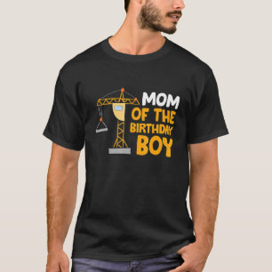 T-shirt Maman De L'Anniversaire Garçon Construction Crew A