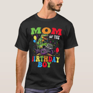 T-shirt Maman De L'Anniversaire Garçon Dinosaur Monster Ca