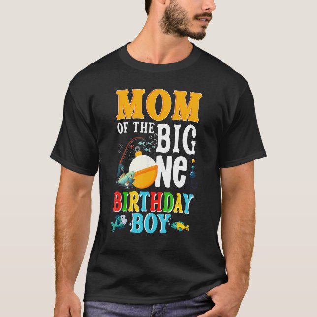 T-shirt Maman De L'Anniversaire Garçon O Fish Ally Un Anni (Devant)