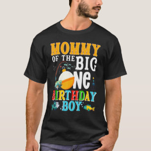 T-shirt Maman De L'Anniversaire Garçon O Fish Ally Un Anni
