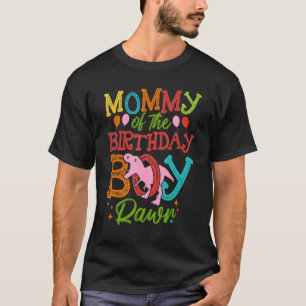 T-shirt Maman De L'Anniversaire Garçon Rawr Rex Dinosaures