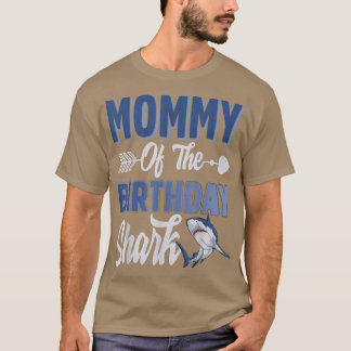 T-shirt Maman De L'Anniversaire Garçon Requin Ocean Fam Co