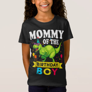 T-Shirt Maman de l'anniversaire garçon T-Rex RAWR Dinosaur