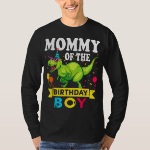 T-shirt Maman de l'anniversaire garçon T-Rex RAWR Dinosaur