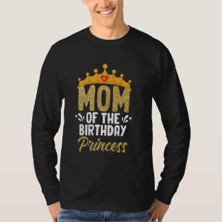 T-shirt Maman de l'anniversaire princesse fille Anniversai