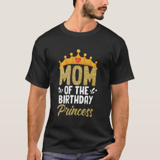 T-shirt Maman de l'anniversaire princesse fille Anniversai