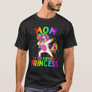 T-shirt Maman De L'Anniversaire Princesse Fille Dabbing Un