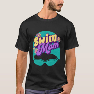 T-shirt Maman de l'équipe de natation