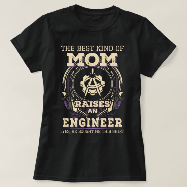 T-shirt Maman de l'ingénieur fier (Design devant)