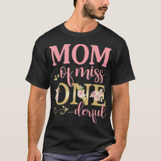 T-shirt Maman de Little Miss Onederful 1er anniversaire Fa