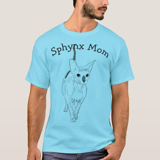 T-shirt Maman de minou de Sphynx (Devant)