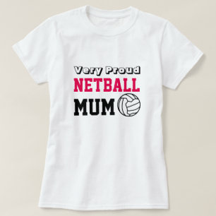 T-shirt Maman de net-ball de conception de boule