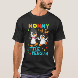 T-shirt Maman De Petit Pingouin Anniversaire Famille Chemi
