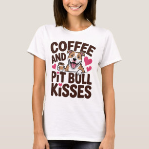 T-shirt Maman de Pittie Chien Amstaff qui aime les Bisous 
