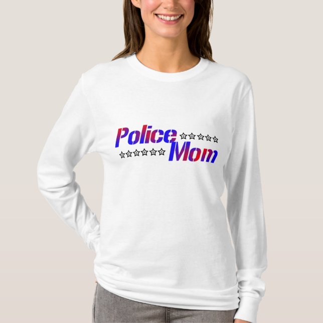 T-shirt Maman de police (Devant)
