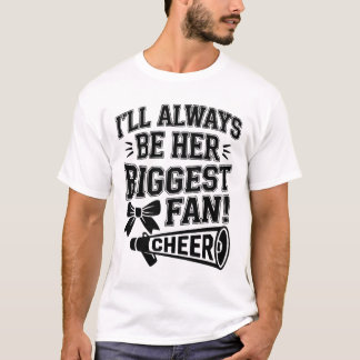 T-shirt Maman de pom-pom girl drôle encourageant l'équipe