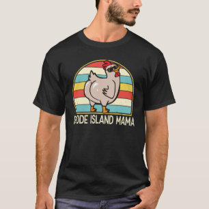 T-shirt Maman de Rhode Island Mignon Poulet Maman Agricult