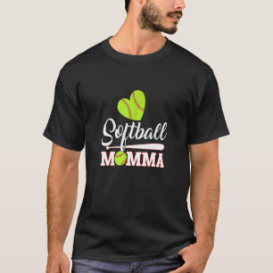 T-shirt Maman de softball Catcher Lanceuse Fête des Mères