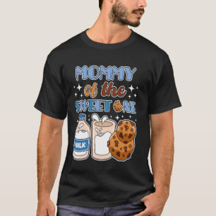 T-shirt Maman de Sweet One Cookies and Milk 1er Anniversai