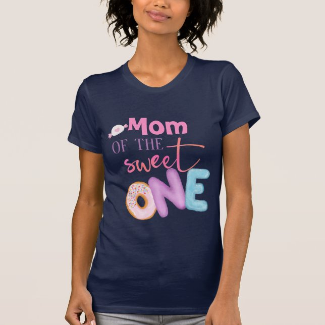 T-shirt Maman de Sweet One Frère 1er Anniversaire Donut (Devant)