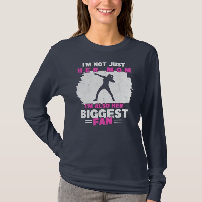 T-shirt Maman De Tir Putter Fan Thrower Track Et Field (Devant)