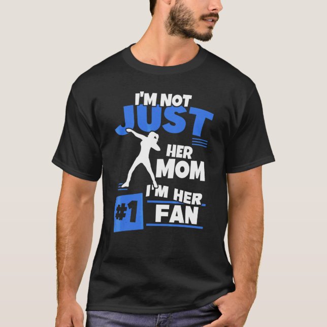 T-shirt Maman De Tir Putter Girl Fan Thrower Track Et Fiel (Devant)