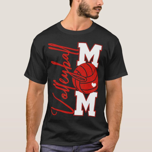 T-shirt Maman de volleyeuse Jour de match Mama Srts Famill (Devant)