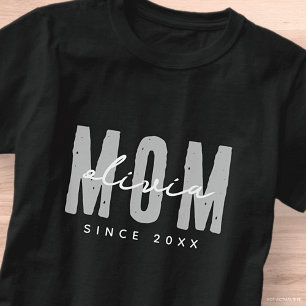 T-shirt Maman Depuis 20XX Moderne Simple Preppy