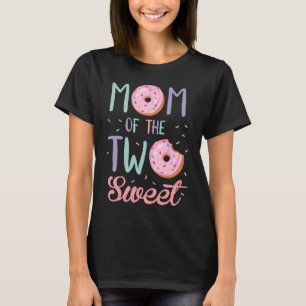 T-shirt Maman des deux douces filles d'anniversaire Amateu