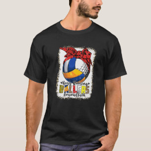 T-shirt Maman Des Deux Golf De Volley-Ball Fréquenté Balle