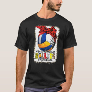 T-shirt Maman Des Deux Golf De Volley-Ball Fréquenté Balle