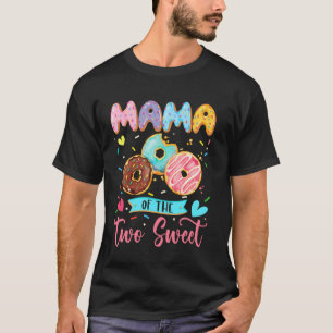 T-shirt Maman Des Deux Mignonnes Fille Du 2Ème Anniversair