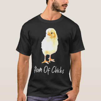 T-shirt Maman Des Poussins Amer Du Poulet Farmer Mama Hen