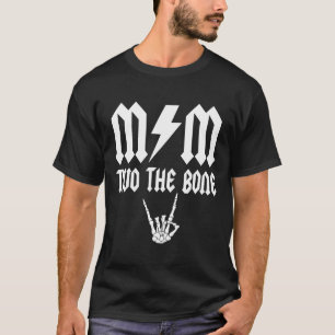 T-shirt Maman Deux L'Os Skeleton Main Famille Anniversaire