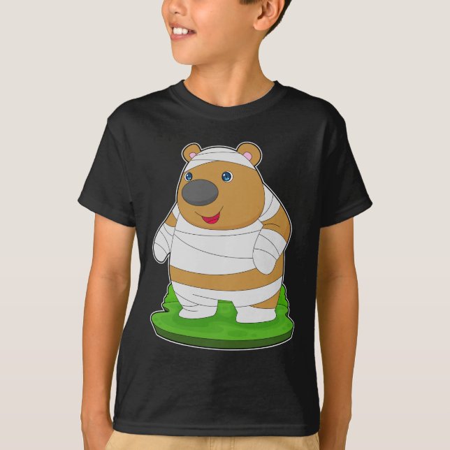 T-shirt Maman d'Halloween de l'ours (Devant)