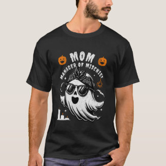 T-shirt Maman directrice de la malice drôle Halloween Mère
