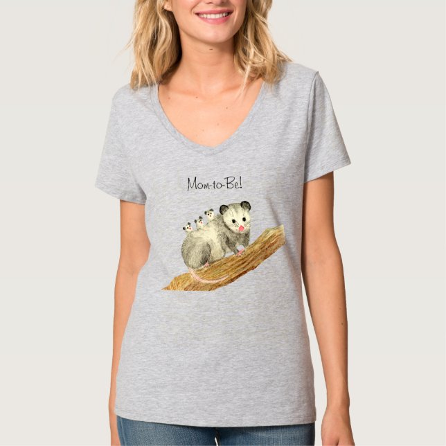 T-shirt Maman d'Opossum (Devant)