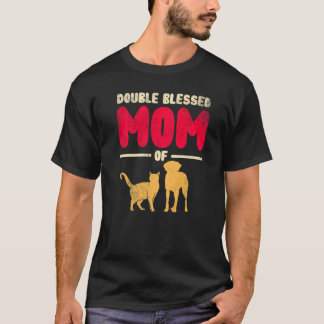 T-shirt Maman doublement bénie juste une maman qui aime so