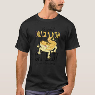 T-shirt Maman Dragon Barbu Chat Lady Est trop Mainstream
