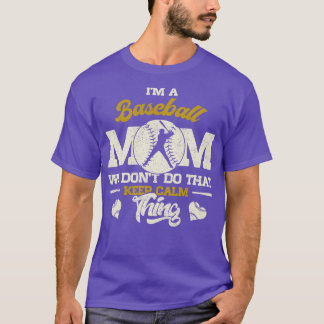 T-shirt Maman du baseball