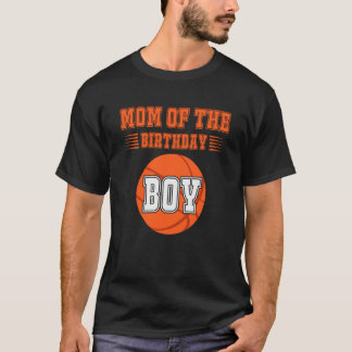 T-shirt Maman Du Costume De Garçon D'Anniversaire Basketba