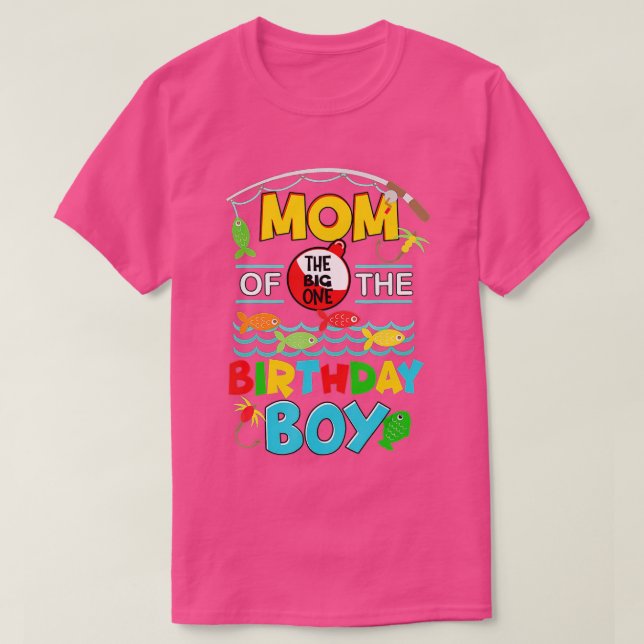 T-shirt Maman du garçon d'anniversaire (82) (Design devant)