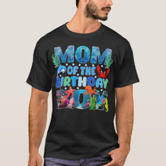 T-shirt Maman du garçon d'anniversaire Animaux marins d'aq